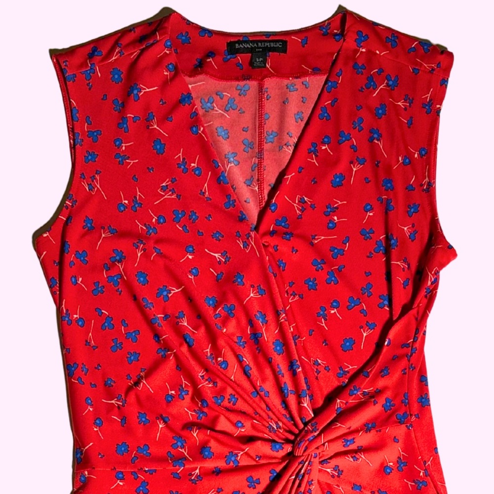 Banana Republic Floral Print Twist Dress